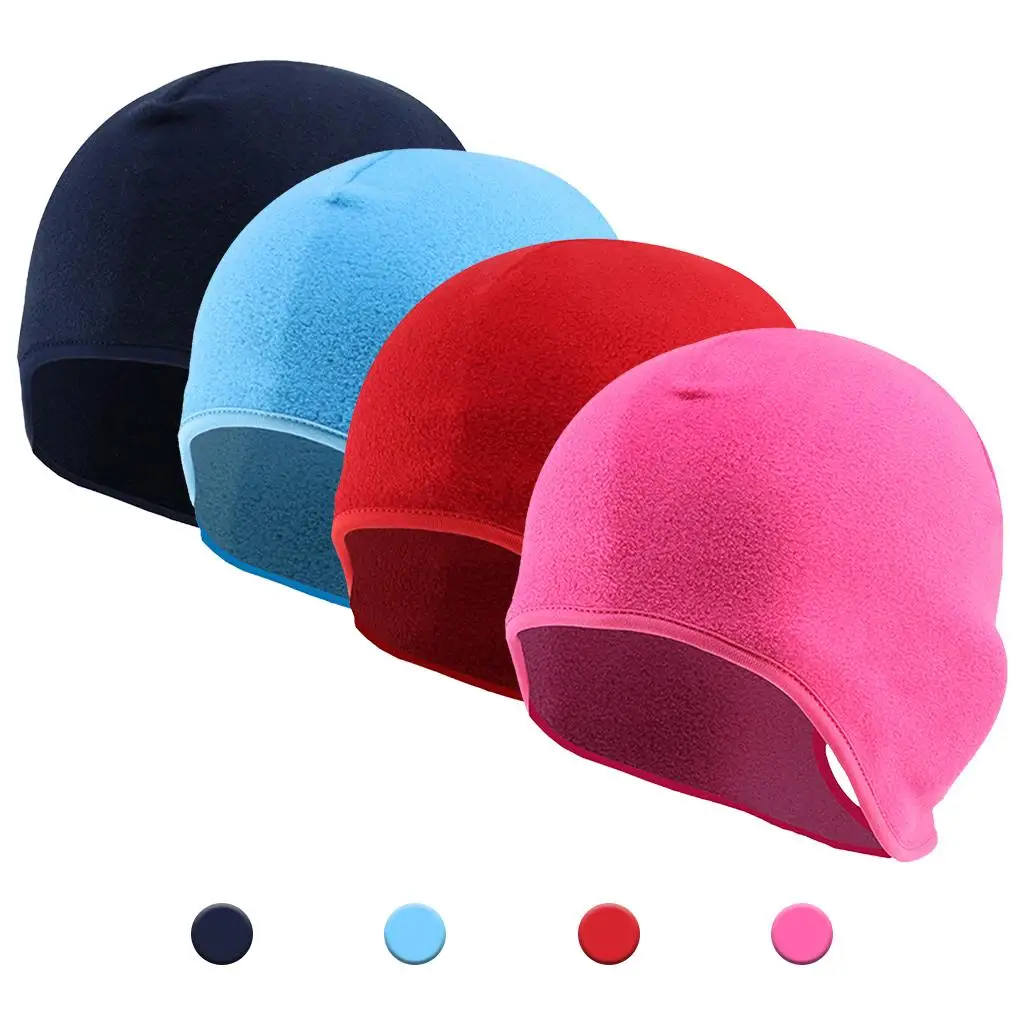 Breathable Skull Caps Cycling Hat Helmet Liner W/ Ponytail Holes for Girls