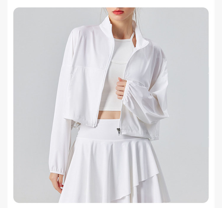 2025 UV-Schutz-Tennisjacke für Damen mit UPF 50+ – Cool – Gefühlsstoff, locker – passgenaues Design für Sport, Fitness und Joggen – Detail 9