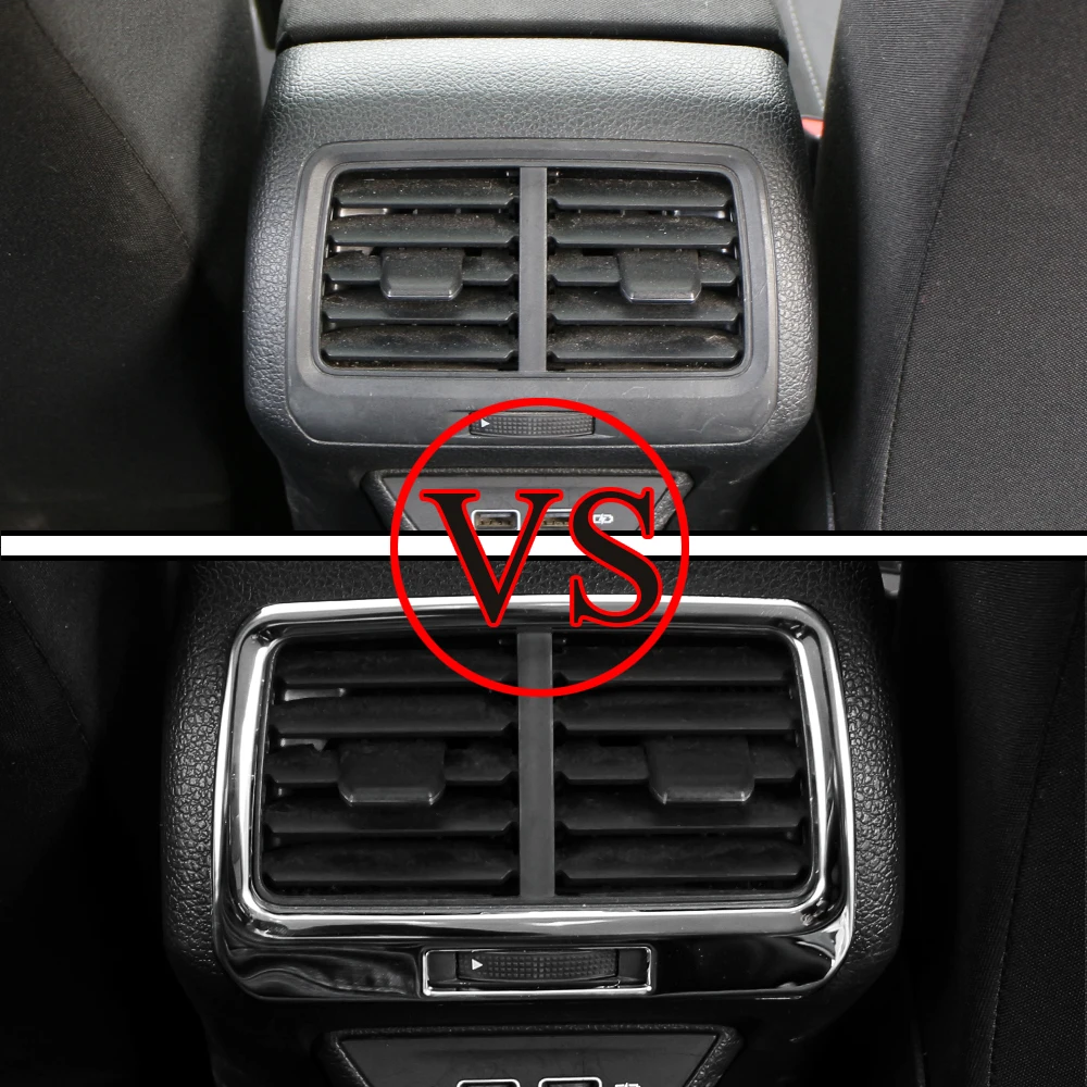 Embellecedor plateado para la salida de ventilación trasera del Volkswagen Golf