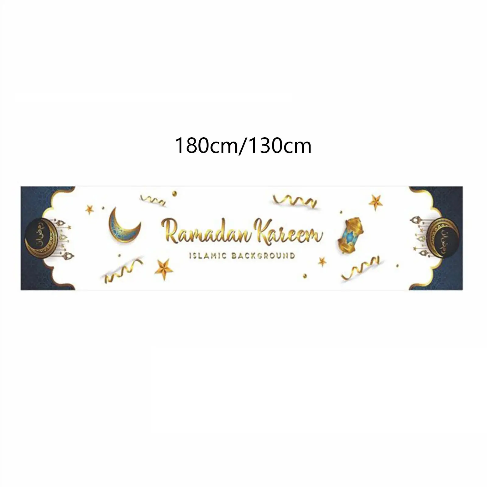 Tablecloth Table Runner Banner Balloons Ramadan Ramadan Kareem Decoration
