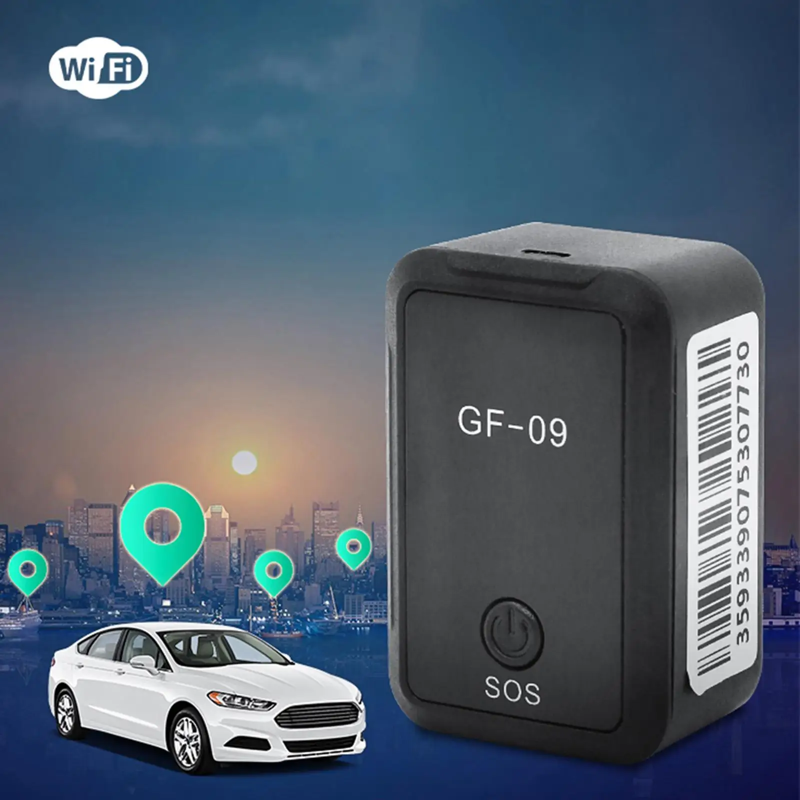 GF09 Mini GPS Tracker Car Locator Magnetic Portable Long Standby GPS Locator for Kids Seniors Dogs Cats Pets School Handbag