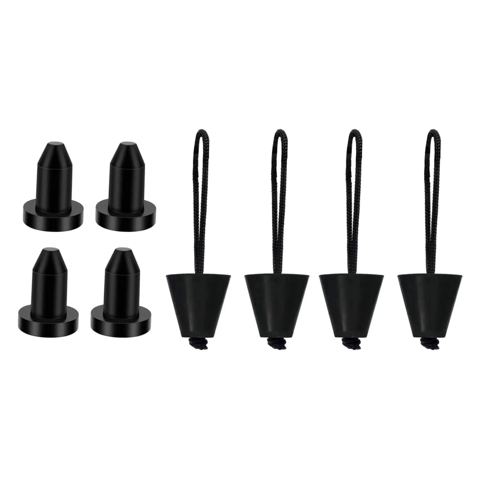 8Pcs Kayak Scupper Plug Kit Direct Replaces Sit on Top Silicone Drain Holes Stopper Bung for Boat Dinghy Raft Yacht Water Sports