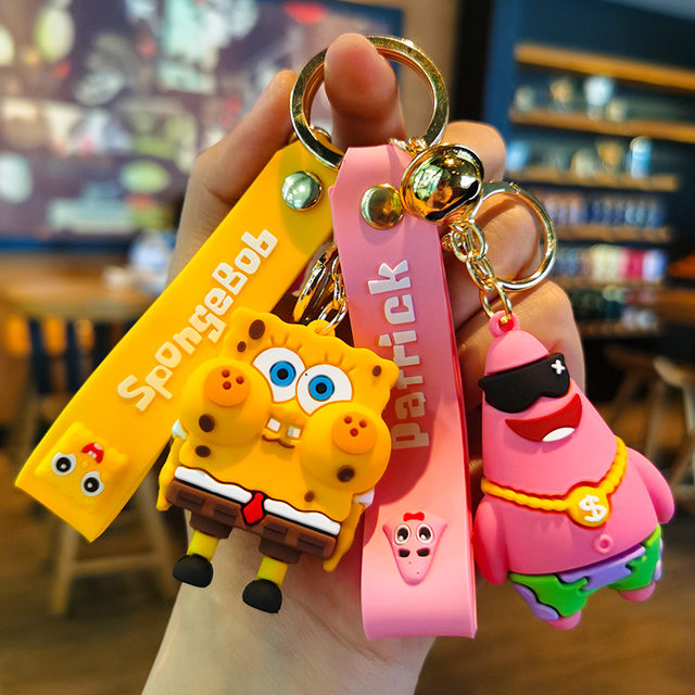 Songebob Squarepants Bottle Keychain