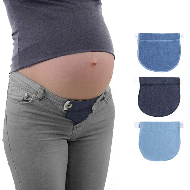 Elastic Waistband Extenders Adjustable Waist Extenders for Pants for Women  and Men Pregnancy Pant Extender Jeans Button Extender