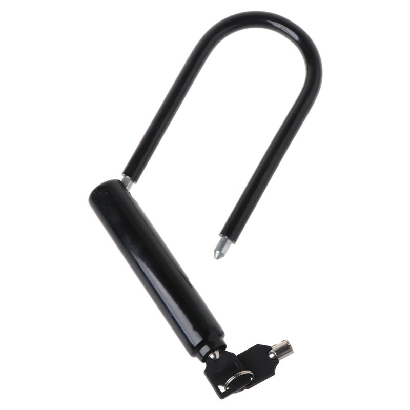 U-Schloss Fahrrad Fahrrad Motorrad Radfahren Roller Sicherheit Stahlkette + 2 Schlüssel Neu – Detail 8