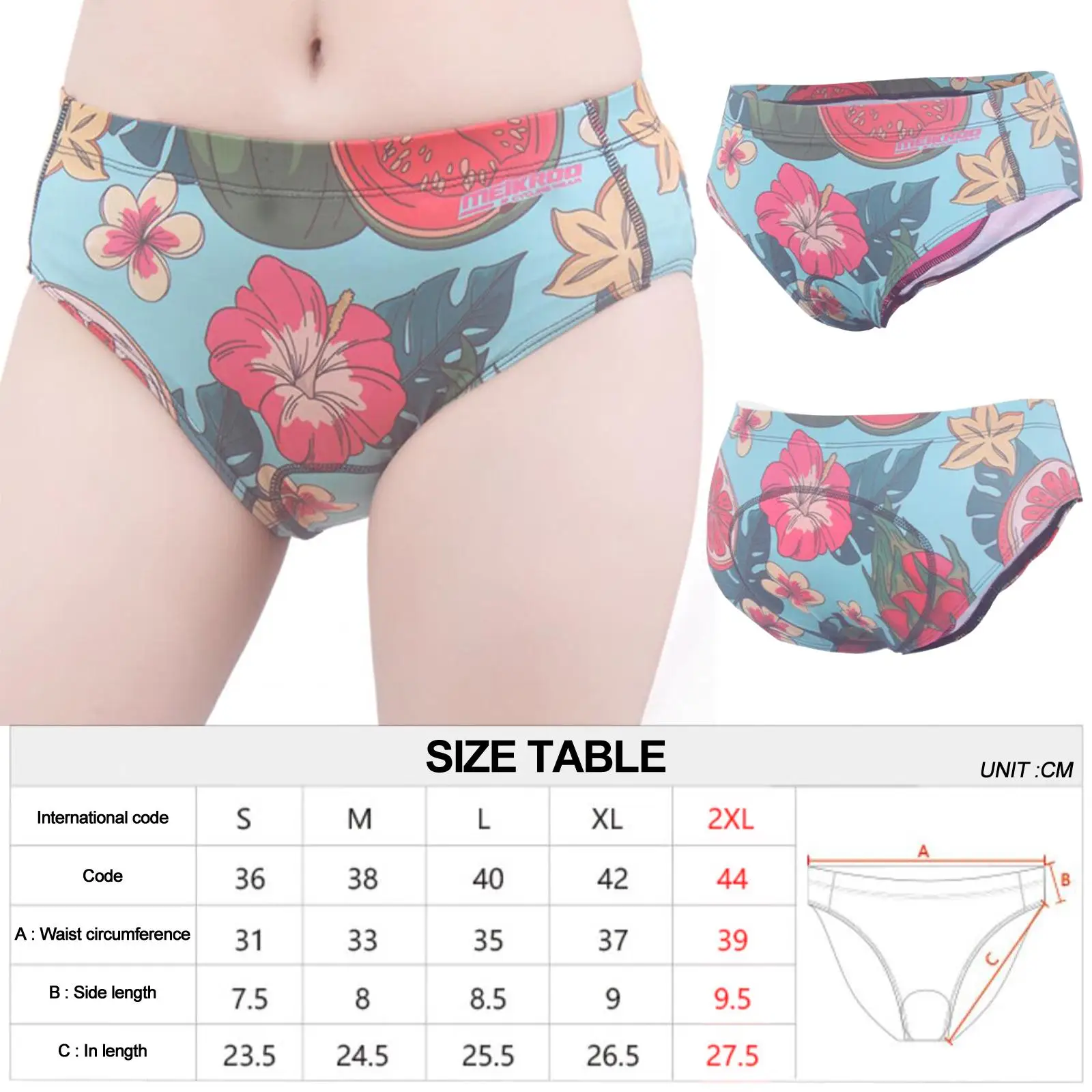 Women`s Cycling Underwear, 3D Padded Shorts, Bike Triangle Shorts Briefs for Mountain Bike Riding Outdoor Sports