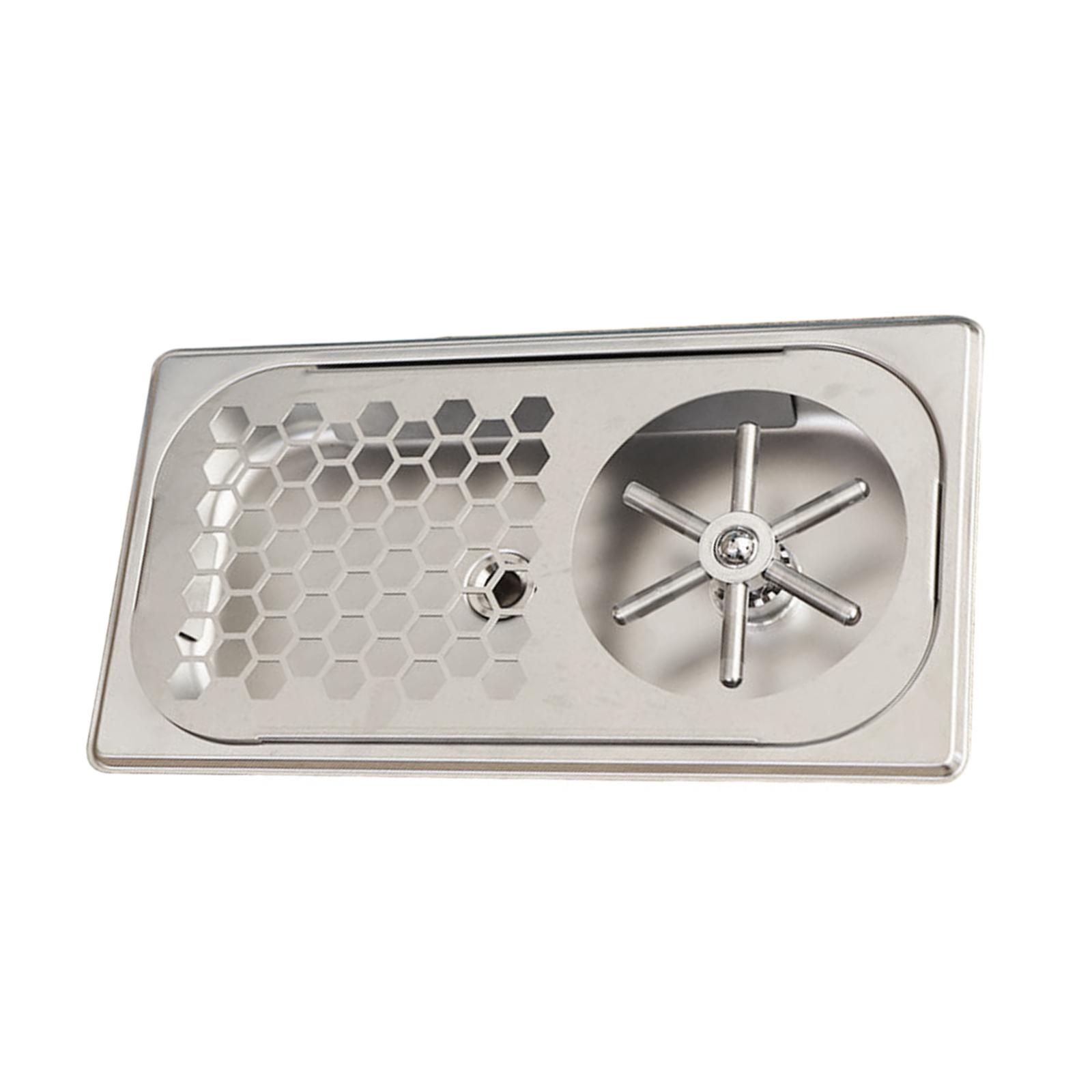 Stainless Steel Glass Rinser Efficient Cleaning Baby Bottle Washer Coffee Cup Cleaner for Home Dining Room Bar Cafe Restaurant