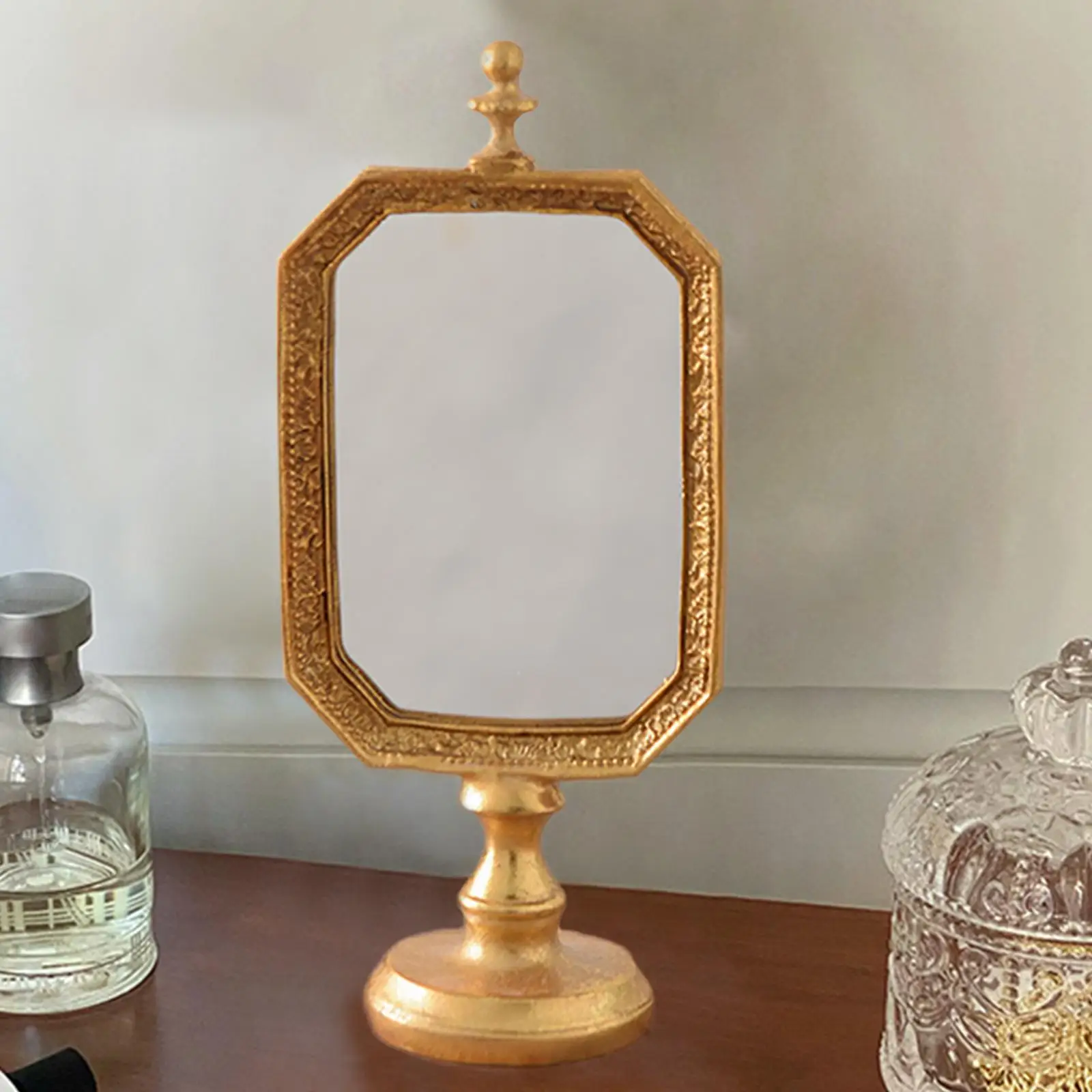 Vintage Style Vanity Mirror, Cosmtic Mirror Tabletop Mirror Makeup Mirror, for Tabletop