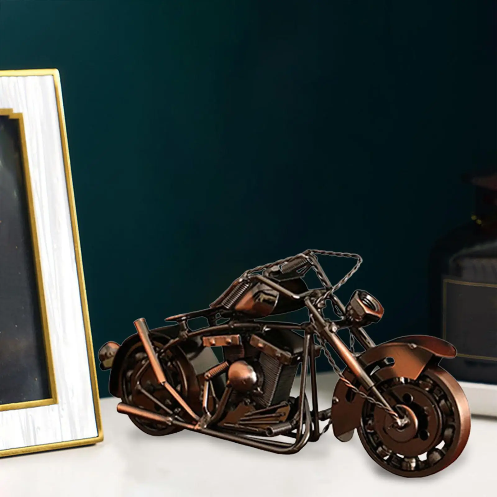 Motorcycle Model Motorbike Iron Art Sculpture Collection Versatile Sturdy