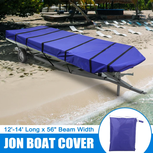 210D Trailerable Jon Boat Cover Heavy Duty Open Boat Cover Fishing