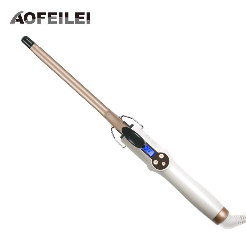 Best of Aofeilei Professional Curling Iron Ceramic Curling Wand Roller Beauty Styling Tools With LCD Display 9mm Hair Curler Reviews & Tips