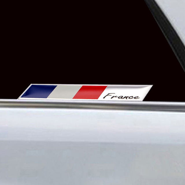 Adesivi 3D Bandiera Francia Per Auto - 2 Pezzi, Metallizzati, Decorazione Carrozzeria - Foto 9