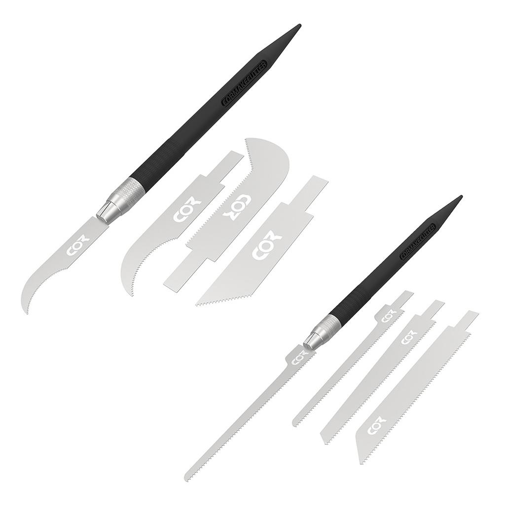 3/Set DIY Craft Model Groove Saw Blades Carved Knife Tools Kits with Handle for Gundam Model Supply Hobby Accessories