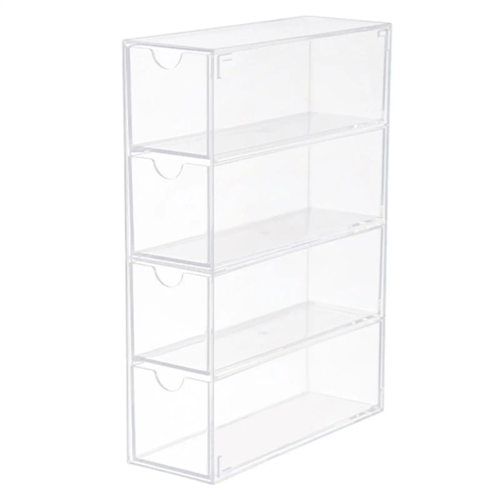 Makeup Organizer 4 Drawers Acrylic Clear Storage Box Container Cosmetic Desk Rack for Countertops Home Glasses Lipstick Office