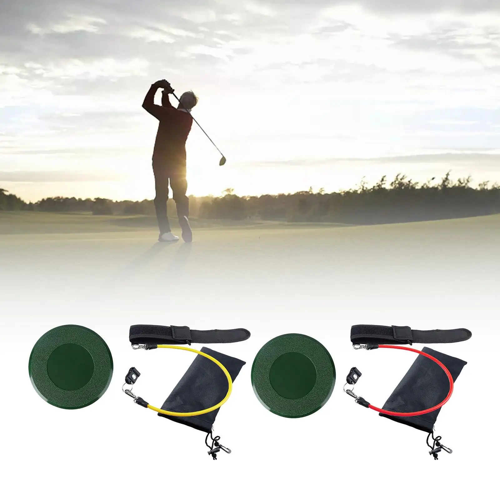 Durable Golf Swing Trainer Training Aid Practice Band Position Correction Correct Posture for Unisex Indoor Golf Club Equipment