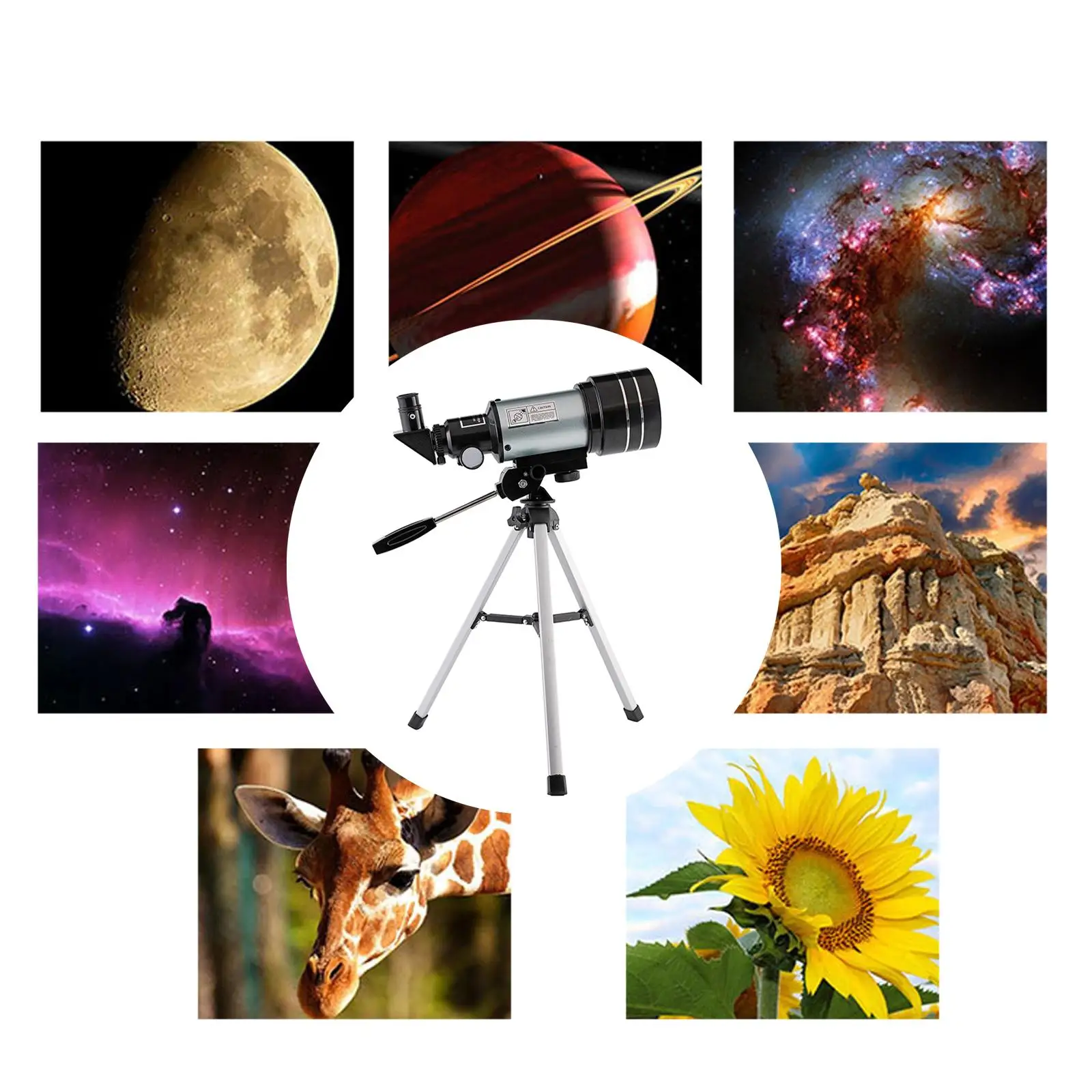 Astronomical Telescopes with Eyepieces Outdoor Spotting Scope Refractor Travel Telescope for Kids 8 10 12 Children