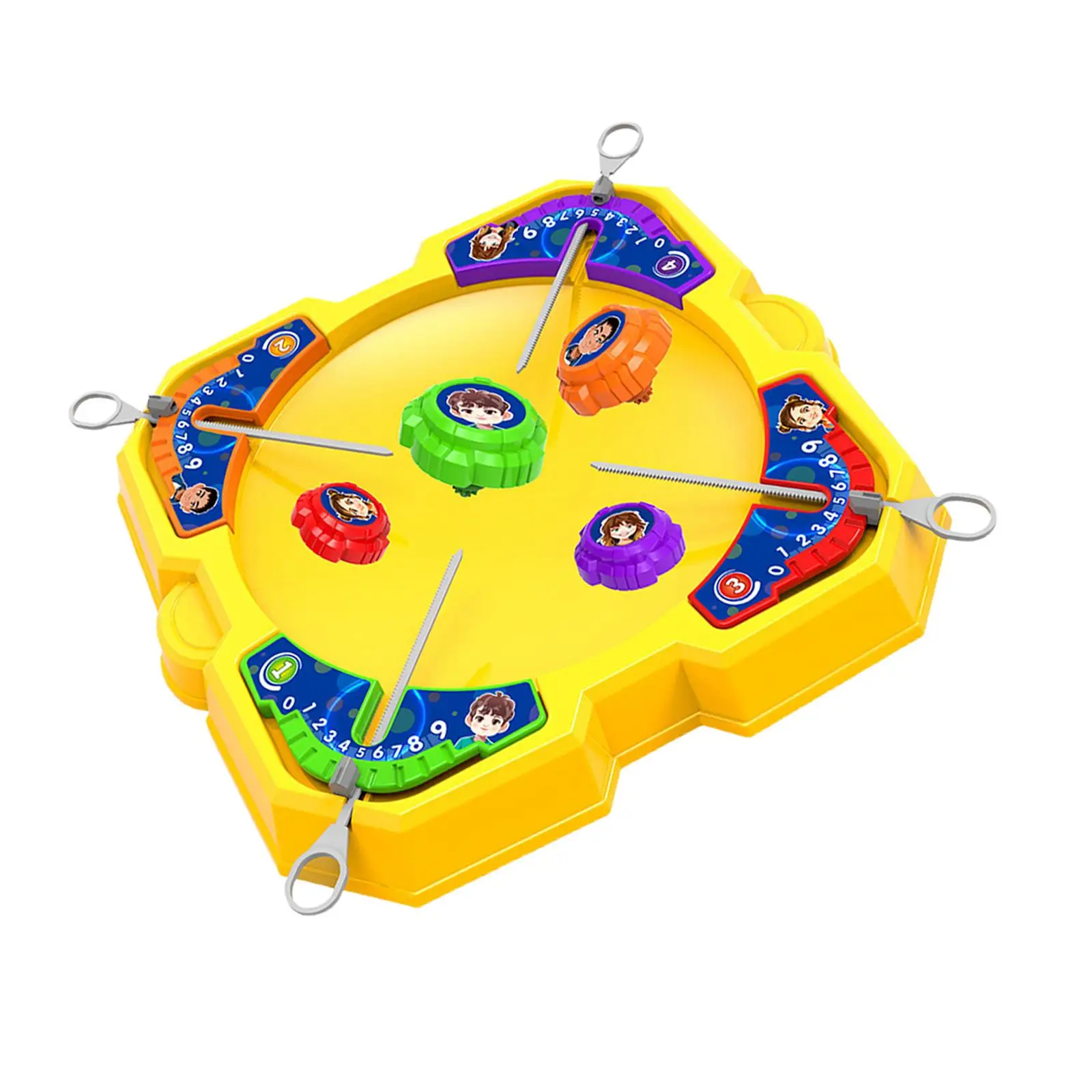 Gyro Playset Developmental Toy Drop Resistant Cute Battling Game with Launchers
