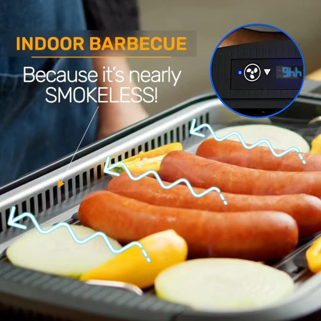 Title 6, Smokeless Grill Indoor, CUSIMAX Electric Grill,...