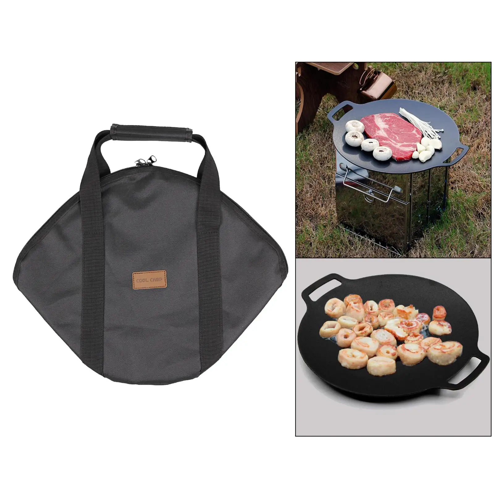 Stovetop Barbecue Grill Pan Bag Barbecue Plate Cooking Meat Frying Pan