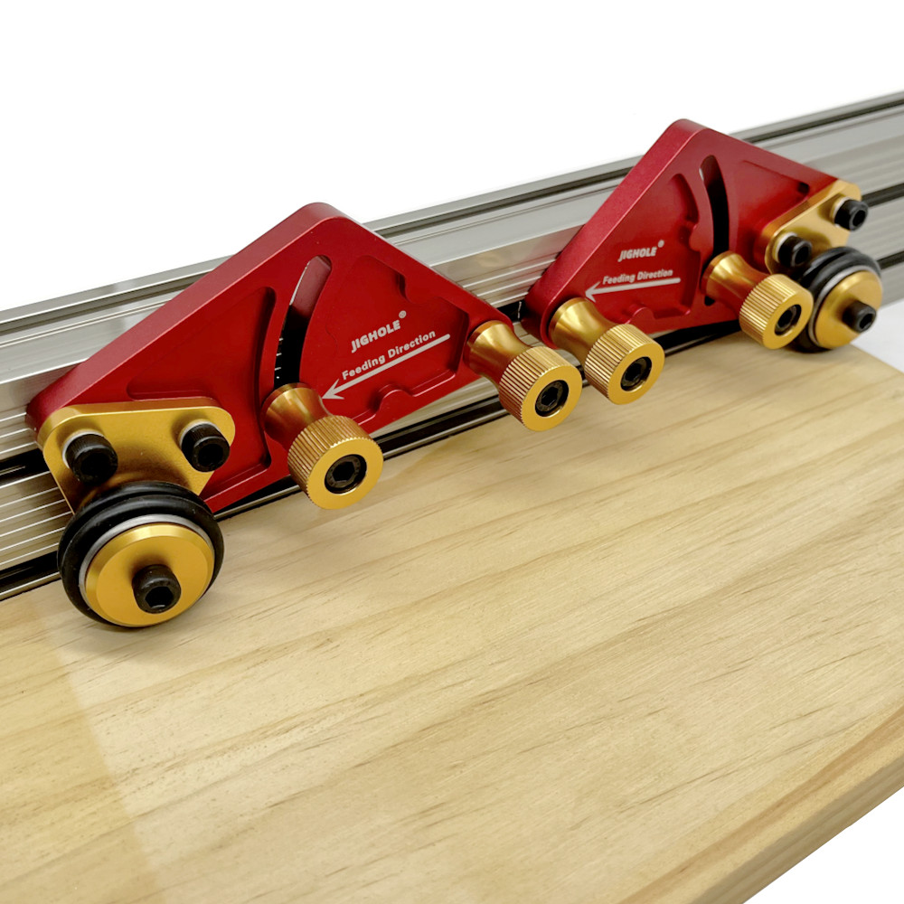 1 paar Holzbearbeitung Säge Tisch Drücken Fütterung Guider Zimmerei Mehrzweck Feder Loc Boards Aluminium Sicherheit Fütterung Werkzeuge – Detail 11