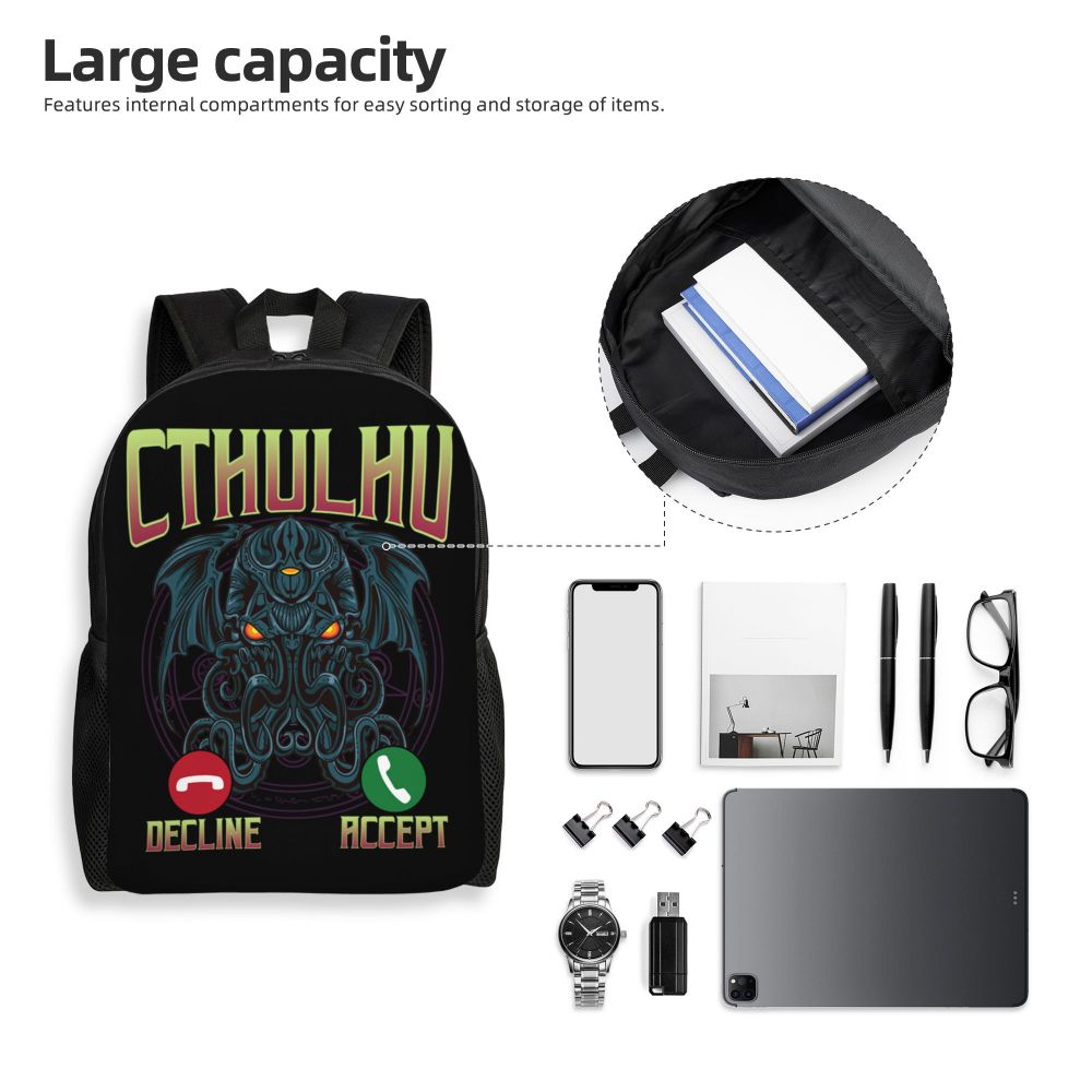 Cthulhu Lovecraft Monster Mochilas para homens e