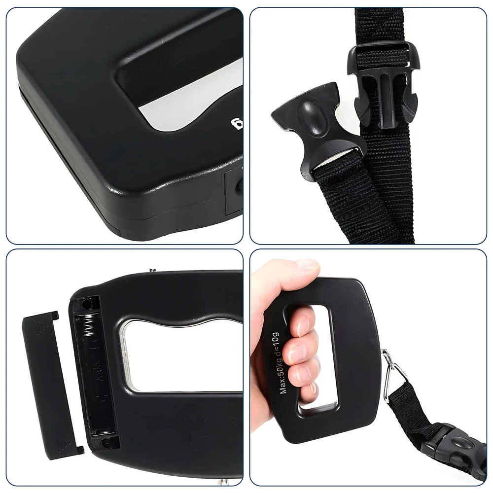 Title 8, 50kg Digital Luggage Scale Portable Suitcase Sc...