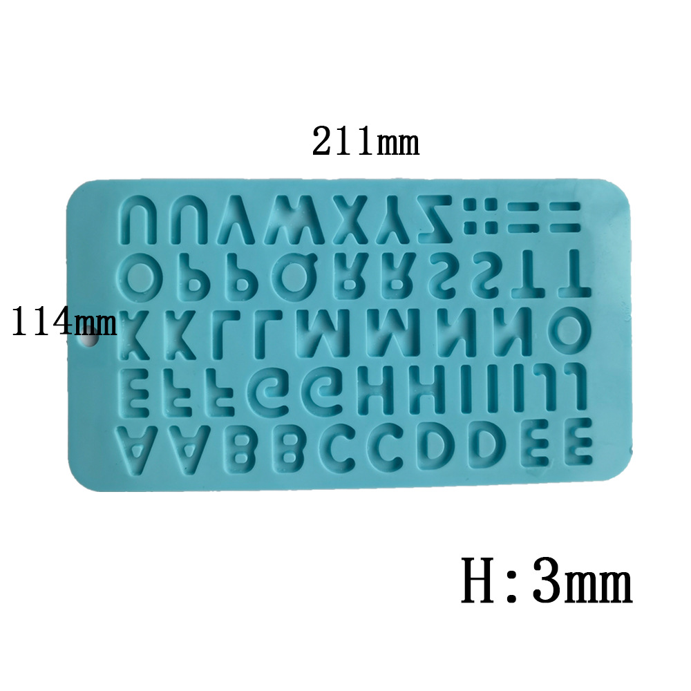 ALPHABET AND NUMBERS SILICONE MOLD - eCakeSupply