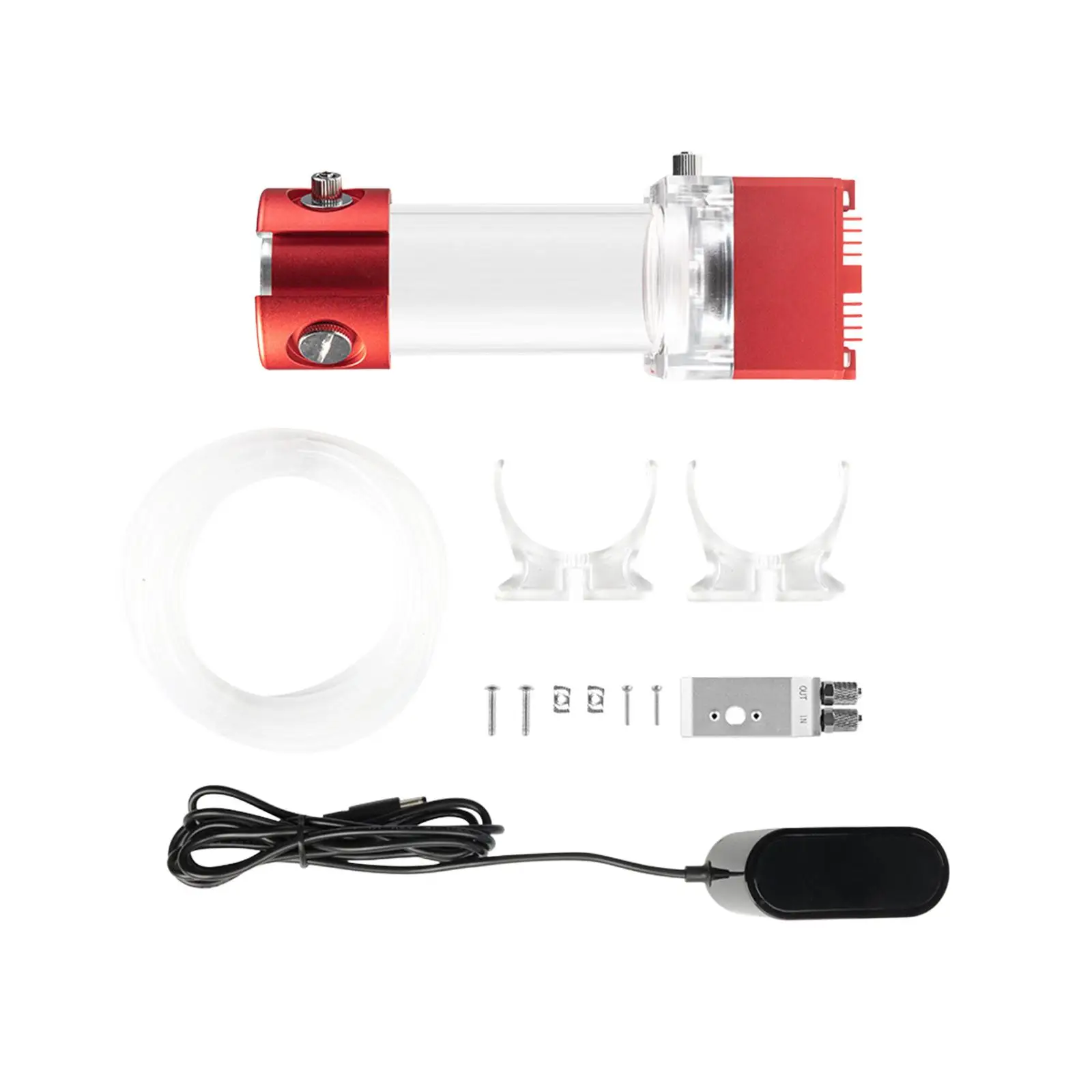 Water Cooling Kit AU Adapter Leak Free Temperature Printing Reusable Water Cooling Radiator Kit for 3D Printer Accessories