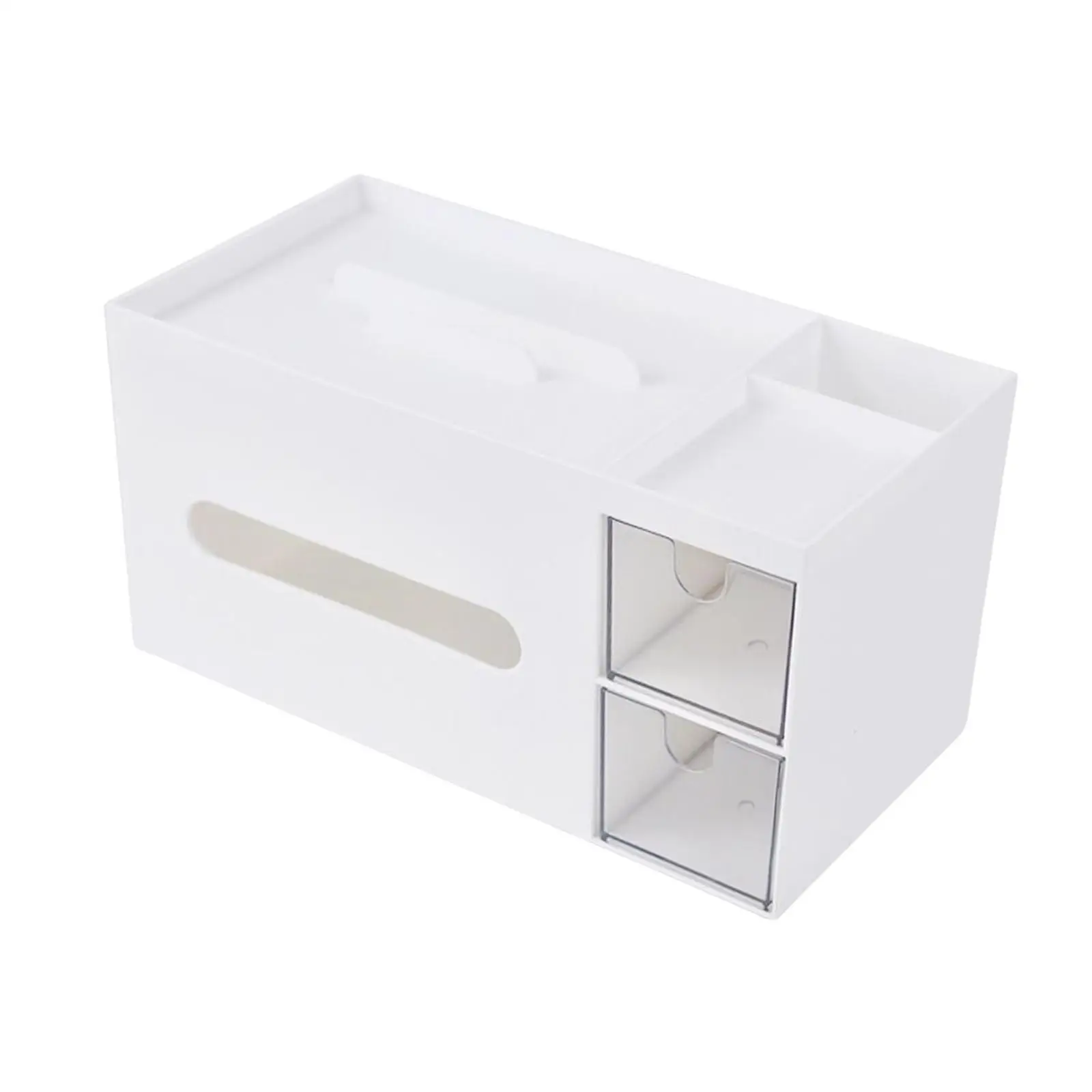 Tissue Box Holder with Phone Holder Tissue Dispenser Facial Tissue Holder Case for Office Table Home Bedroom Living Room