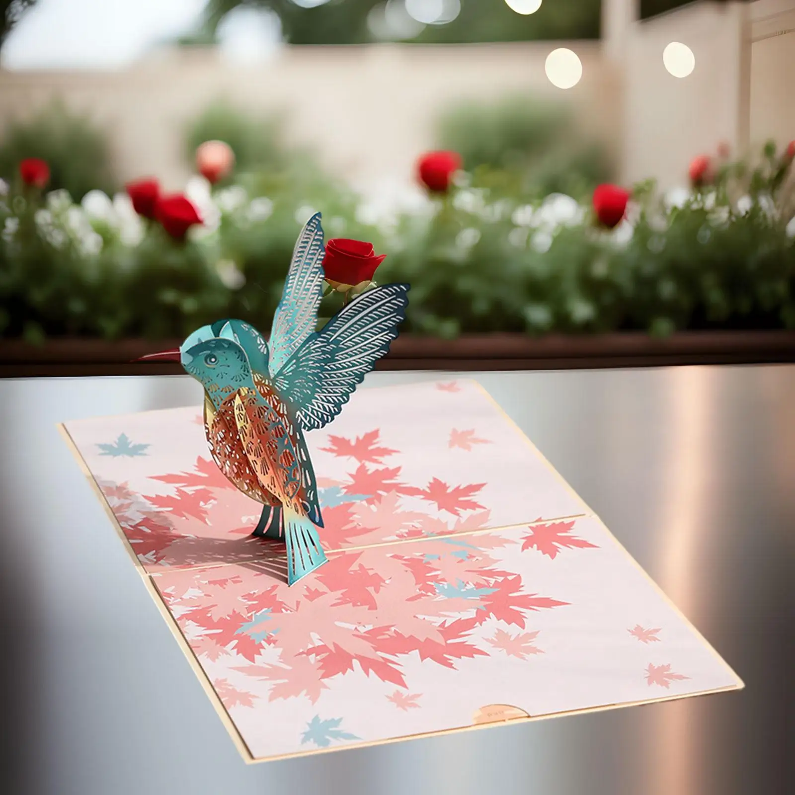 3D Bird Popup Valentines Day Card Male Female Engagement Lovers Wedding Invitation Girlfriend Boyfriend Women Men Greeting Cards