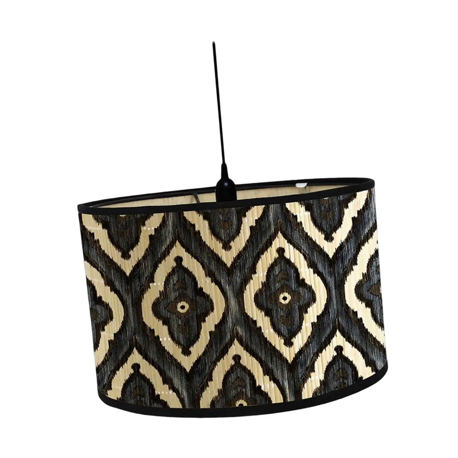 Drum Lamp Shade Printed E27 European Style Vintage Style for