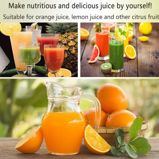 Electric Juicer with Scale Automatic Rotating Motor Low Noise Electric  Orange Juicer Tangerine Lemon Fruit Extractor Juicer Cup