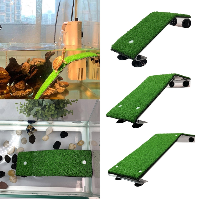 Title 2, NICEFurniture Reptile Ramp Platform Turtle Bask...