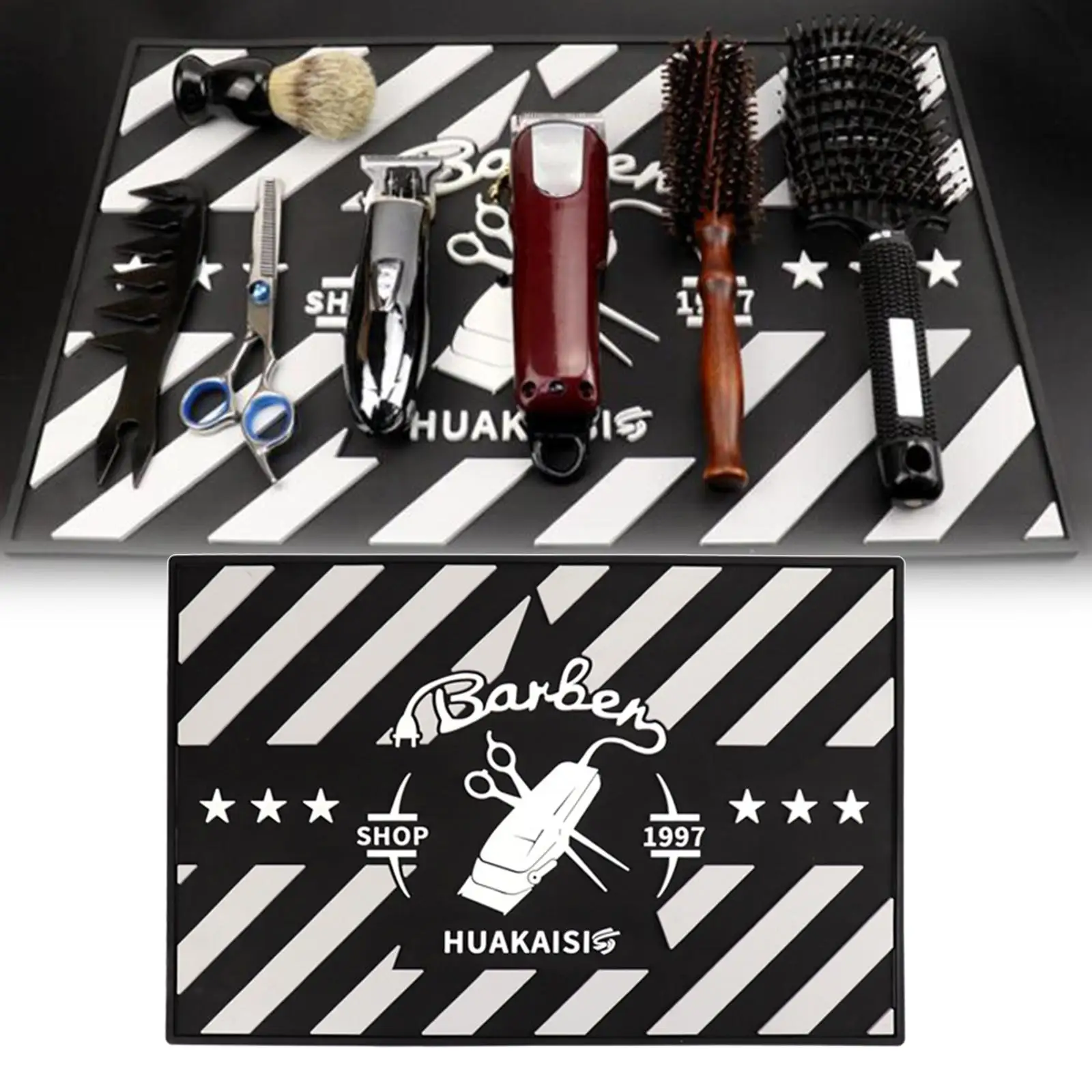 Anti-Skid Hairdressing Mat Silicone Mat Flexible Resistant Countertop Nano PU for Barbershop Hair  Hairdressing Tools Scissors