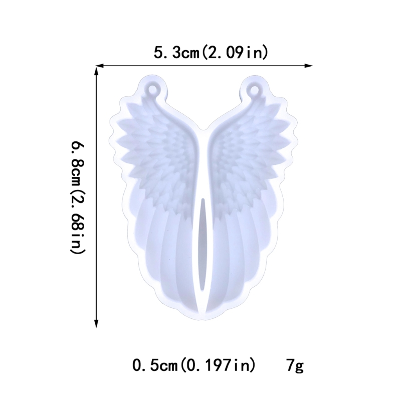 Earrings Mold Dangle Pendant Decorations Angel Wing Mirror Silicone Mold