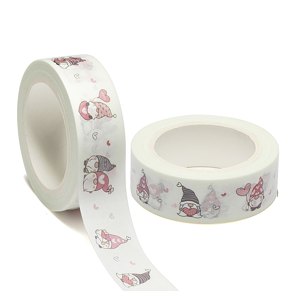 10m adorável gnomos amor valentine cartoon washi