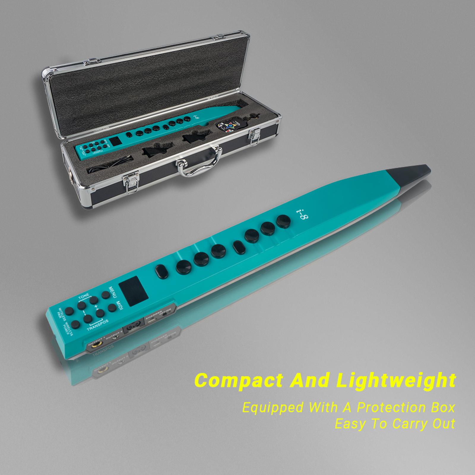 Electric Wind Instrument Rechargeable Portable Bluetooth Connection Blowpipe for Music Lovers