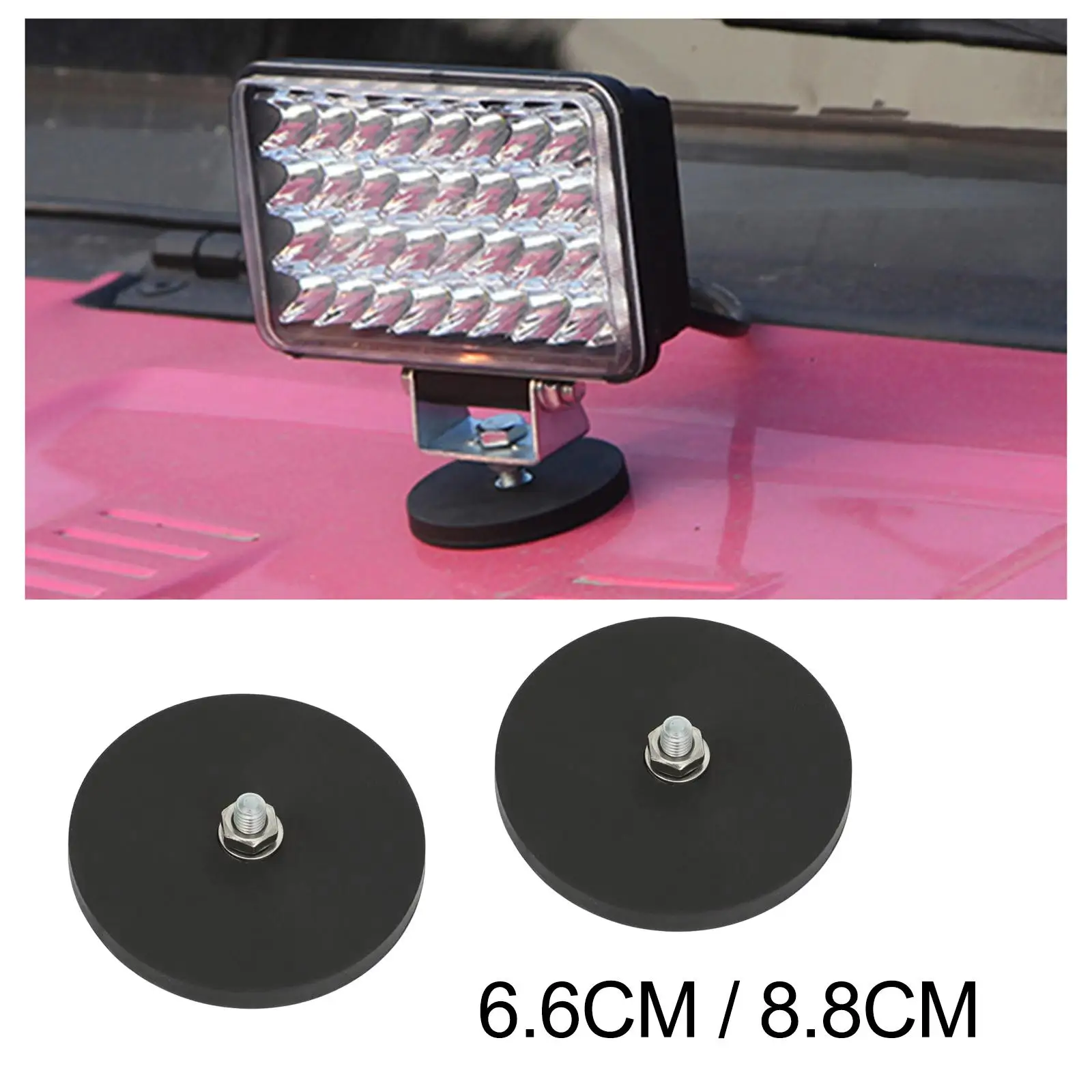 2Pcs LED Light Bar Base Light Bar Mount  for Emergency Light Roof Flashlight  Driving Lamp