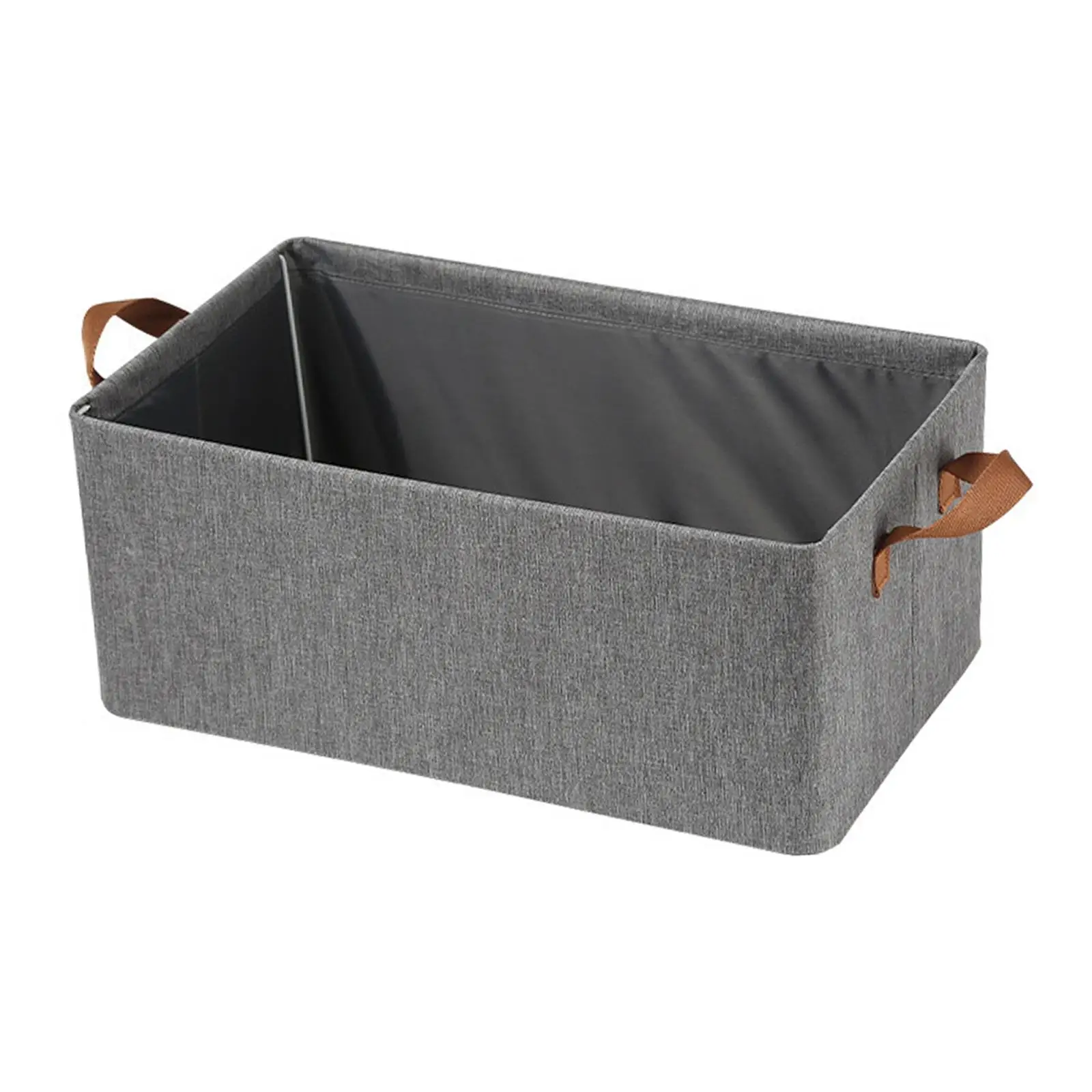 Portable Handy Dirty Clothes Storage Basket Organizer with Handles Folding Storage Basket for Home Office Clothes Closet Shelves