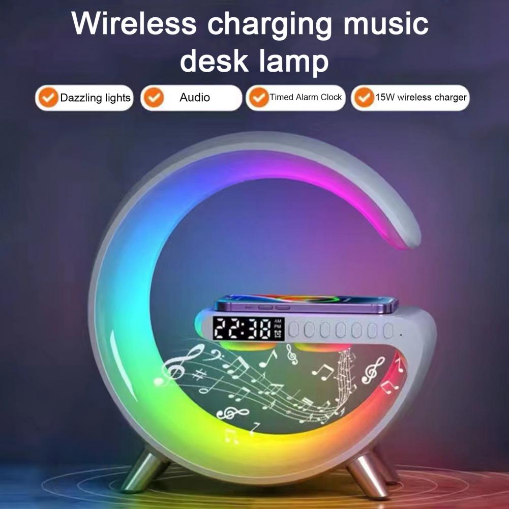 Title 14, Alarm Clock Bluetooth Speaker Home Soundbar 15W...