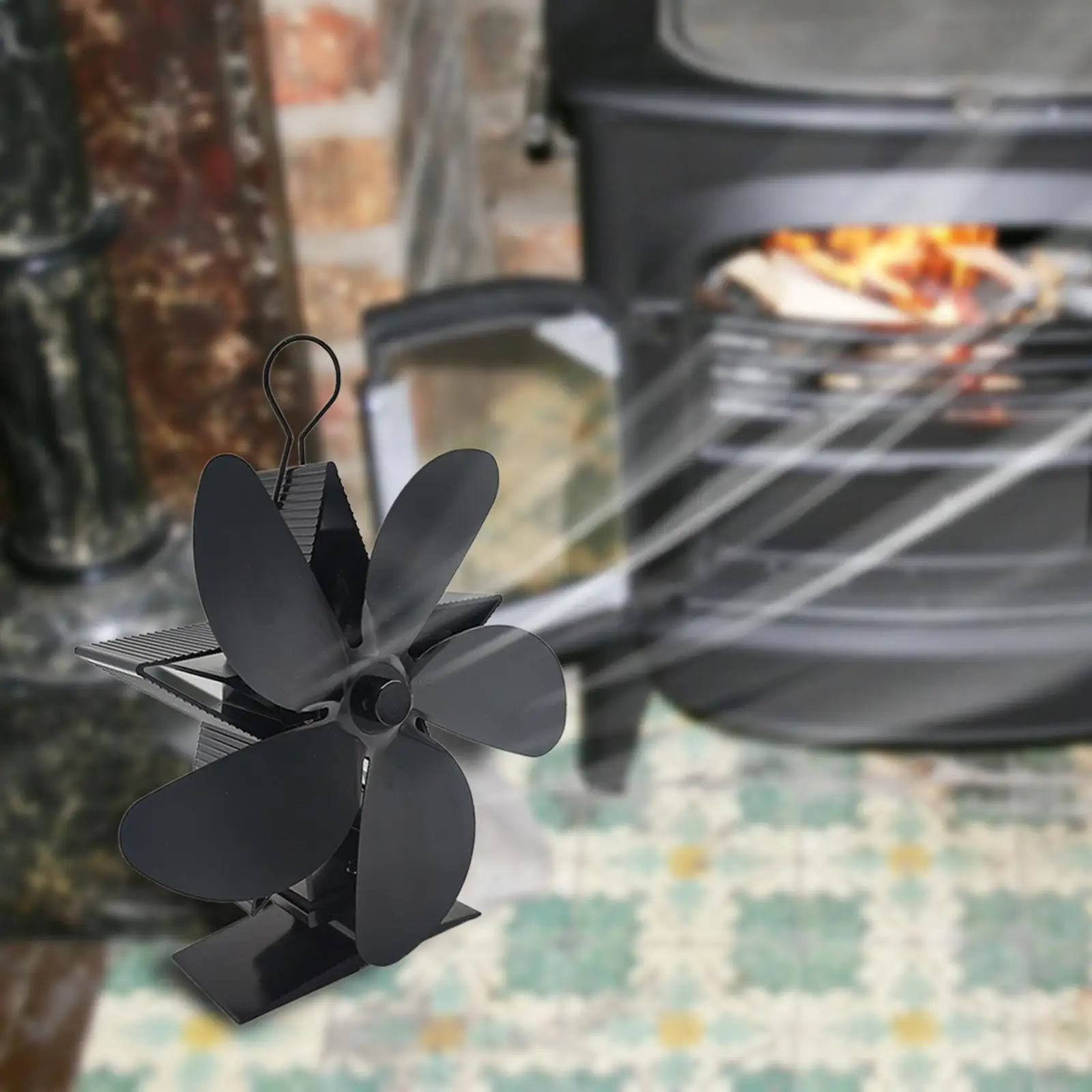 5 Heat Powered Fan Burning Saving Fuel Home Quiet Efficient Transfer Circulates Eco Friendly Fireplace Fan