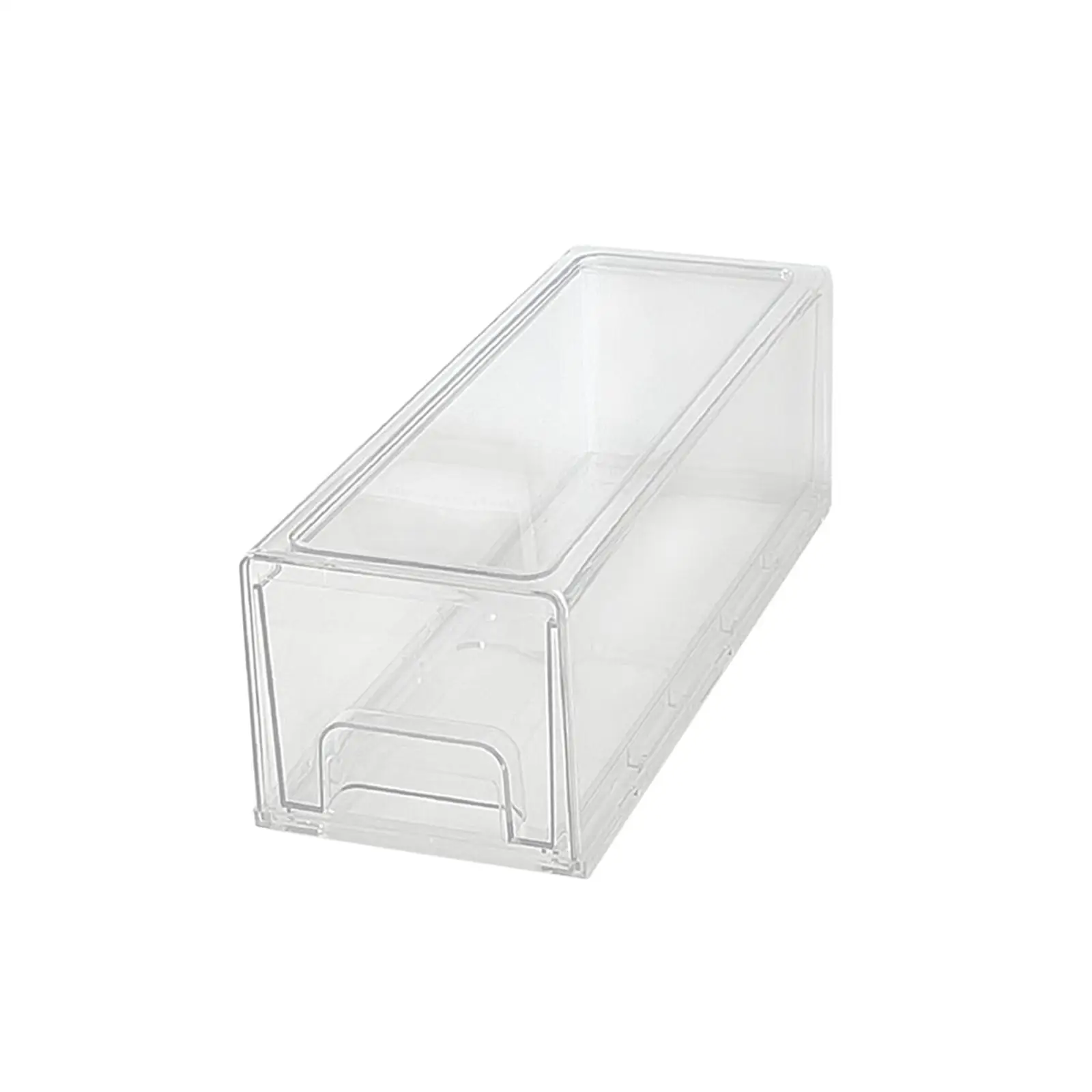 Acrylic Storage Drawer Case Transparent Waterproof Clear Desktop Drawer Organizer for Dresser Closet Countertop Office Desktop