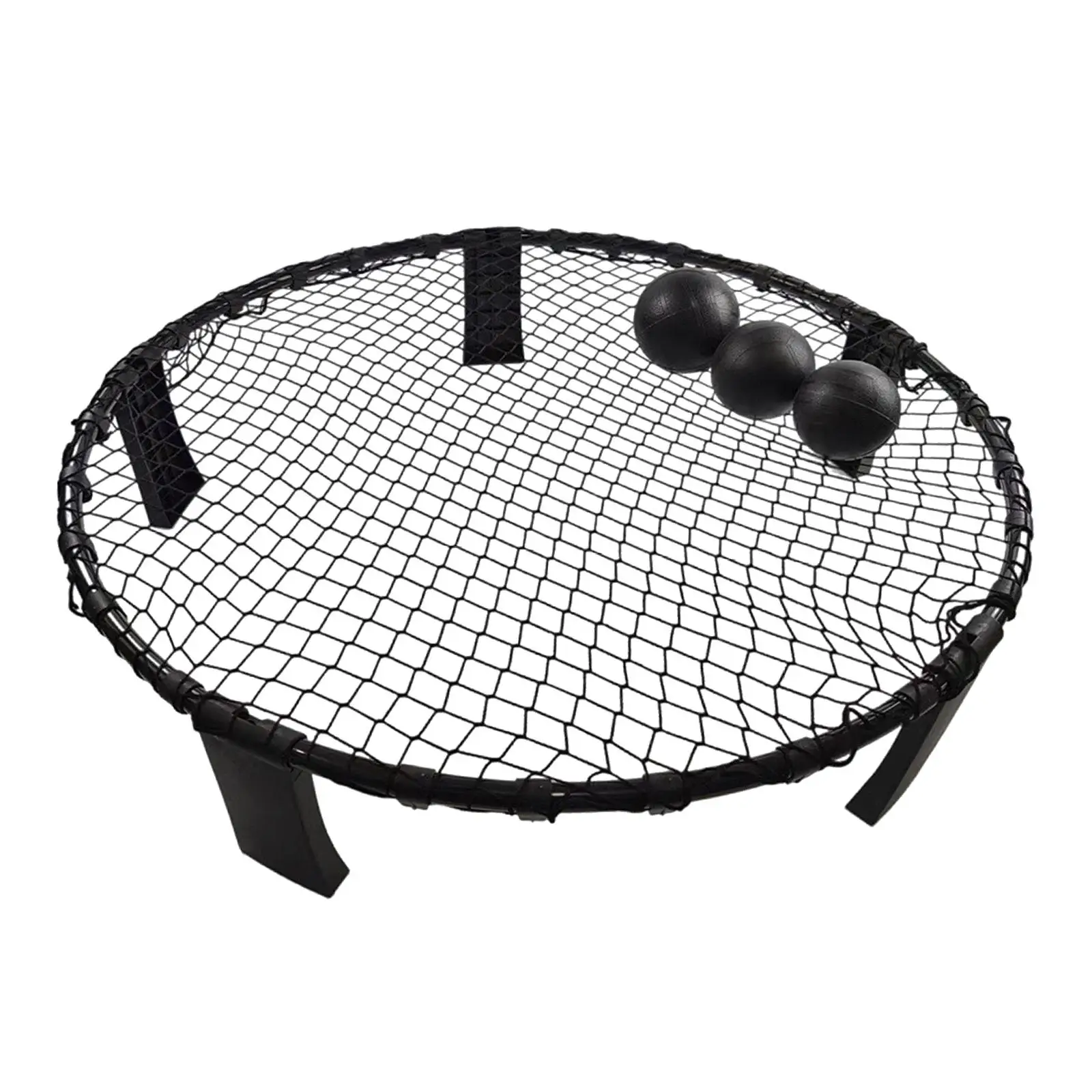 Beach Game Set Sports with 3 Balls Volleyball Net for Adults Family Summer Yard Lawn Fitness Equipment