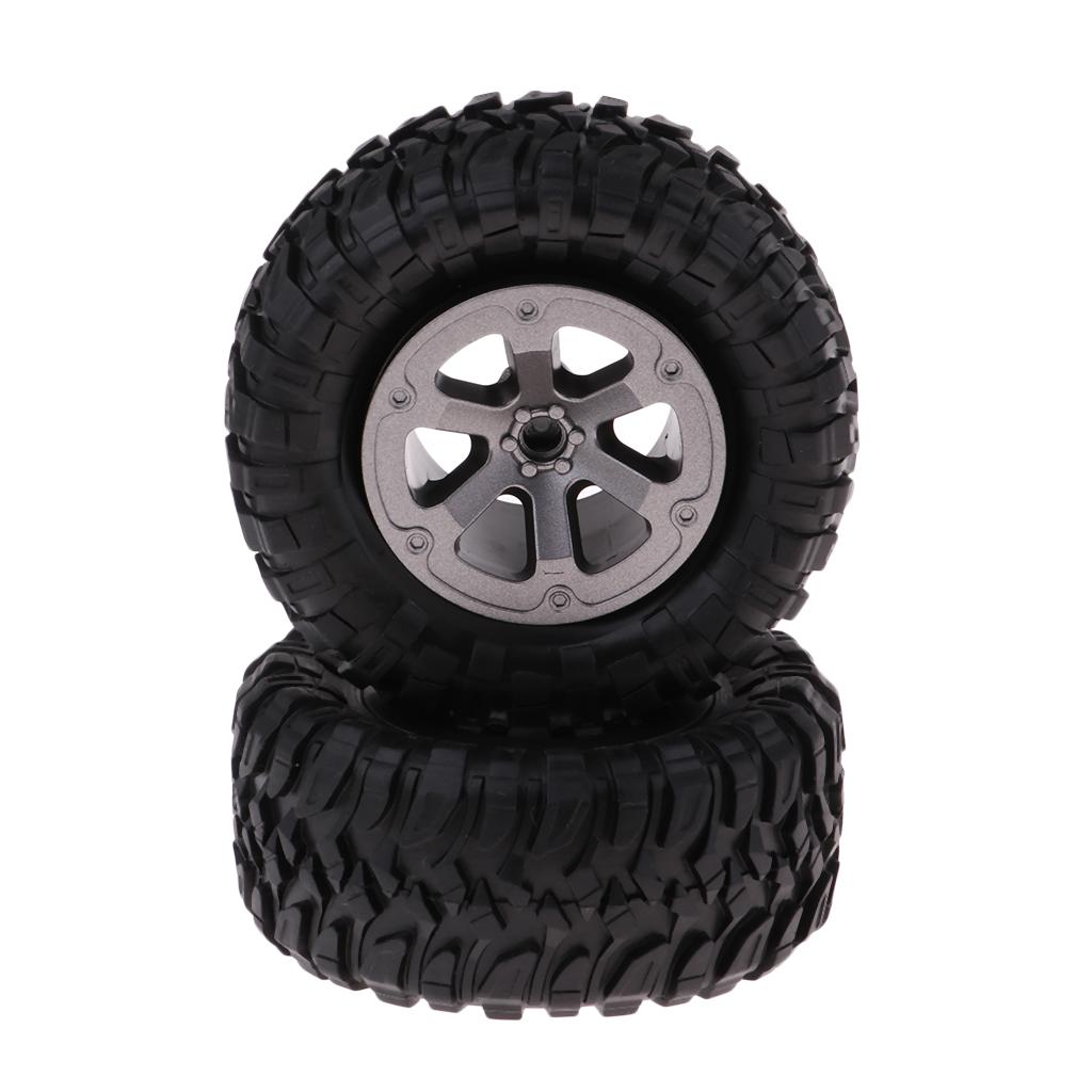 4Pcs Rubber Wheel Tire Tyres for WPL  Truck RC Car Upgrade Parts