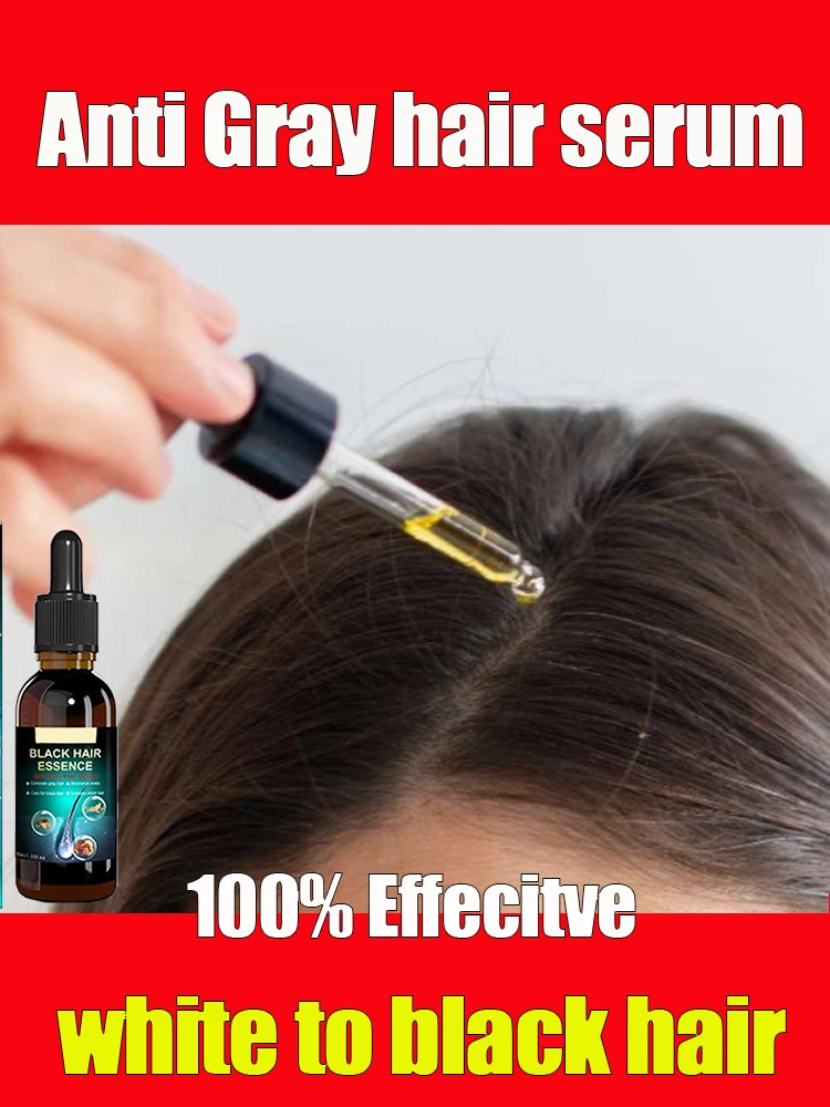 Best of Anti-grey Hair Essence Serum Treatment Restore Natural Hair Color And Restore Healthy White To Black Hair Reviews & Tips