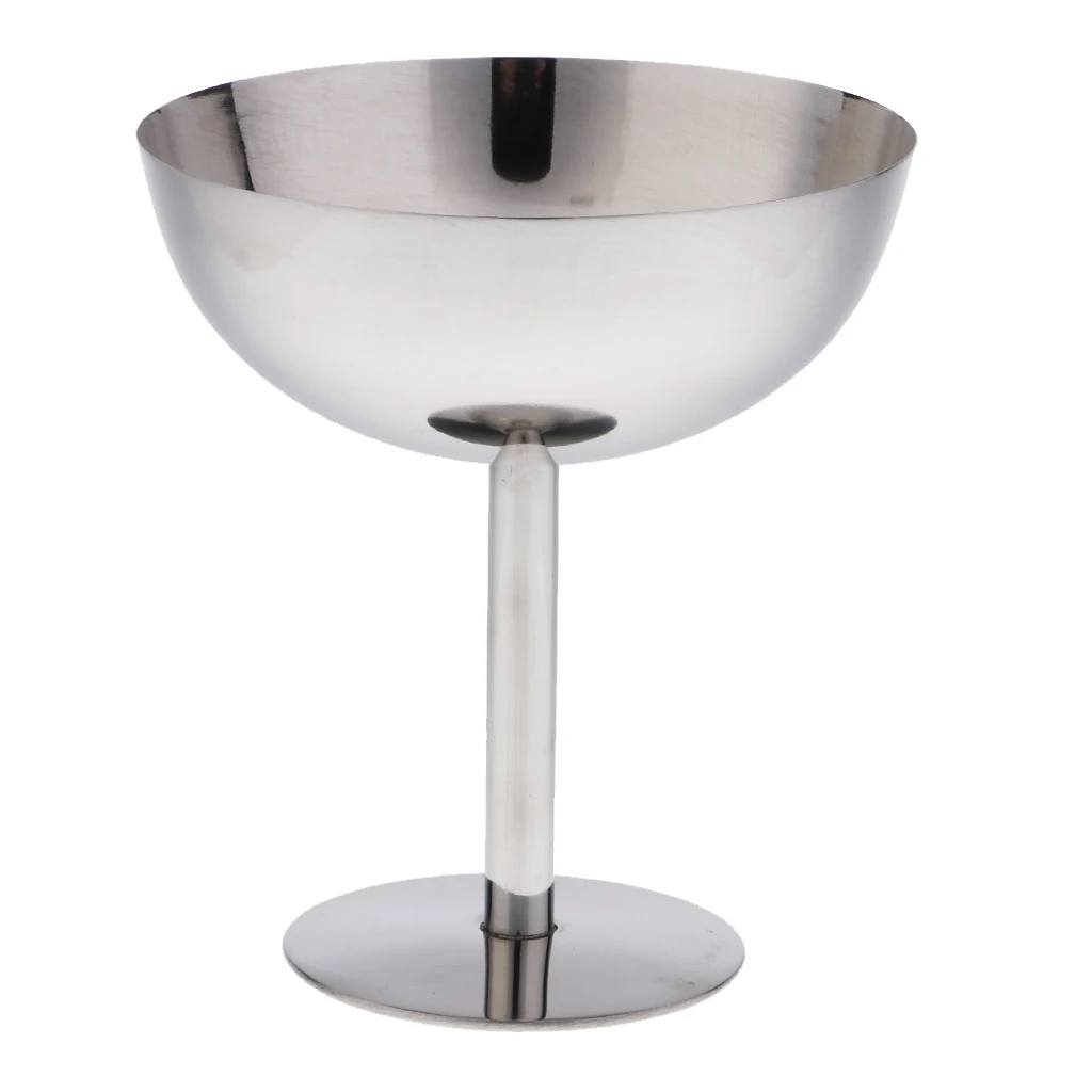 200ml Stainless Steel Ice Dessert Sorbet Bowl Tableware Salad Cup For Summer Party