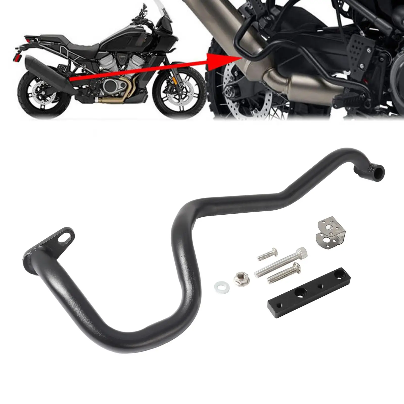 Exhaust Pipe Guard Black for PA 1250 S PA1250 S Durable