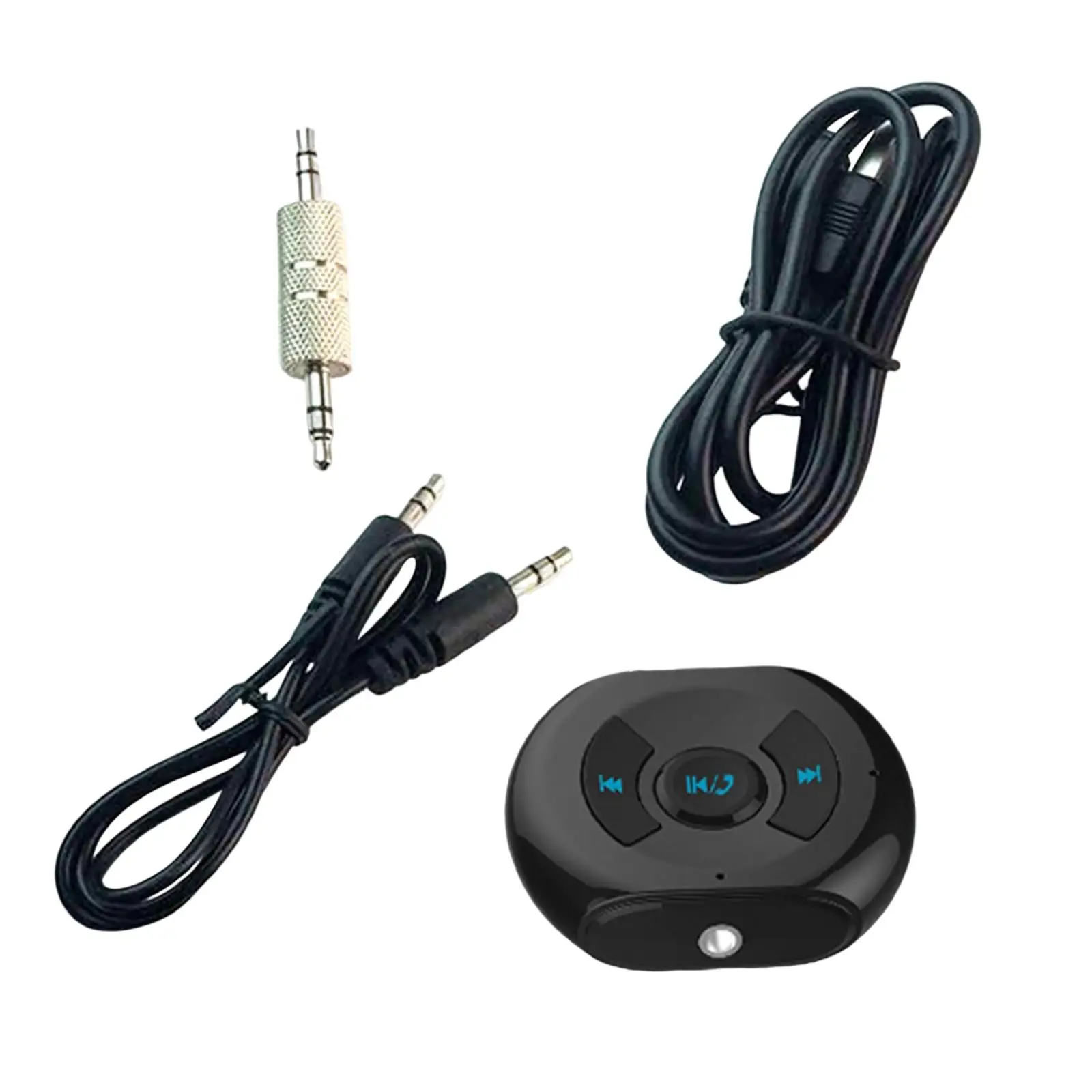 Car Bluetooth Adapter AUX 3.5mm Audio Receivers for Speaker Wired Headphones with Audio Cable Plug into 3.5mm AUX Port Portable