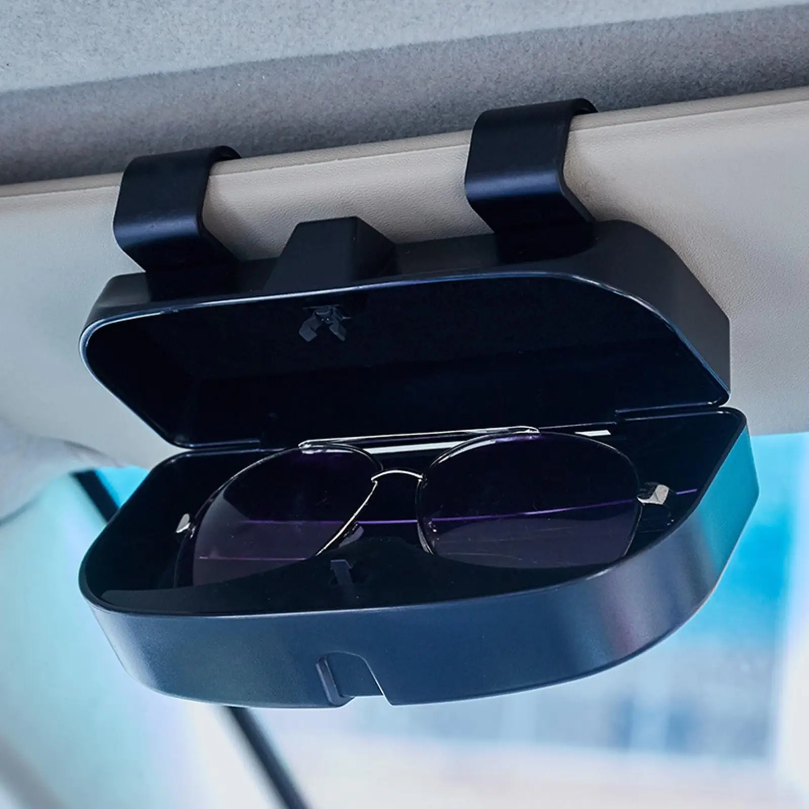Universal Sun Glasses Holder Organizer Easy to Install Car Visor Glasses Case for Suvs