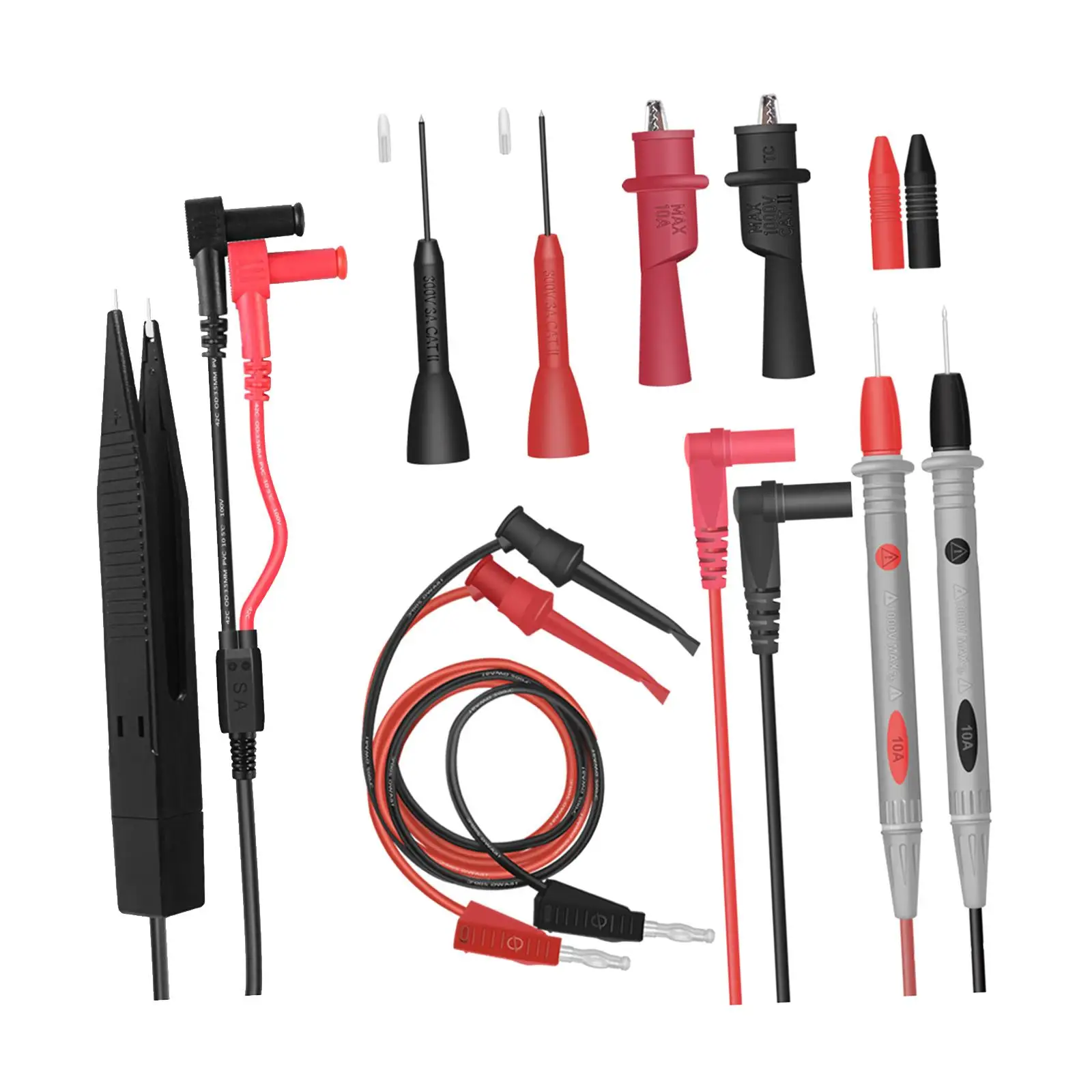 Multimeter Leads Kit Back Probe Pins Test Leads Probes for Digital Electrical Multimeter Testing Electrical Testing Soft Durable